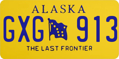 AK license plate GXG913