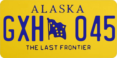 AK license plate GXH045
