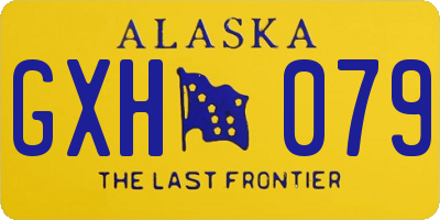 AK license plate GXH079