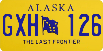 AK license plate GXH126