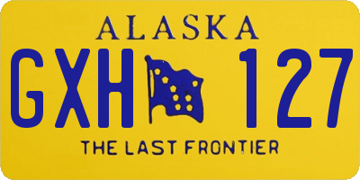 AK license plate GXH127