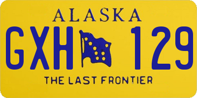 AK license plate GXH129
