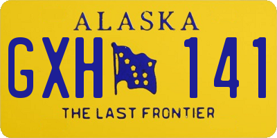 AK license plate GXH141