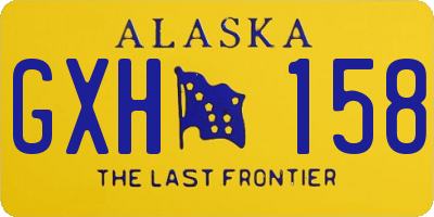 AK license plate GXH158
