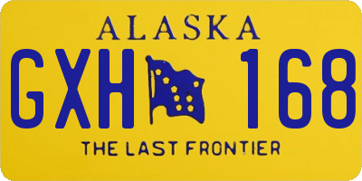 AK license plate GXH168