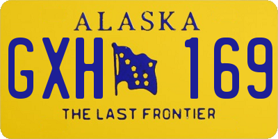 AK license plate GXH169