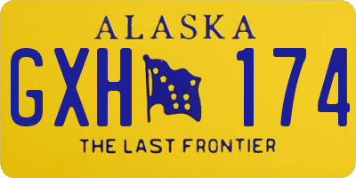 AK license plate GXH174