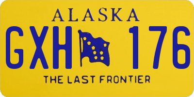 AK license plate GXH176