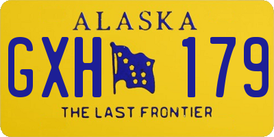 AK license plate GXH179