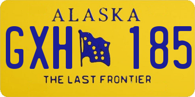 AK license plate GXH185