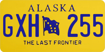 AK license plate GXH255