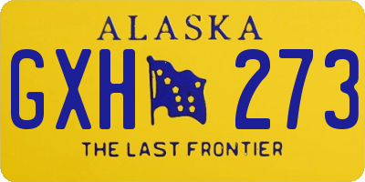AK license plate GXH273