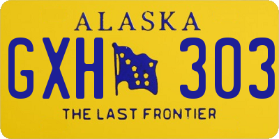 AK license plate GXH303