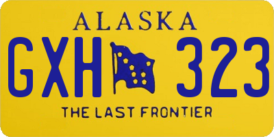 AK license plate GXH323