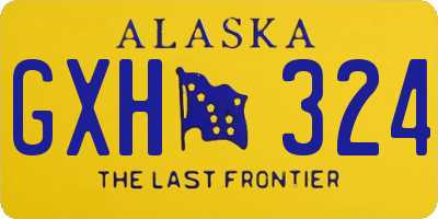 AK license plate GXH324