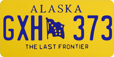 AK license plate GXH373