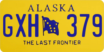 AK license plate GXH379