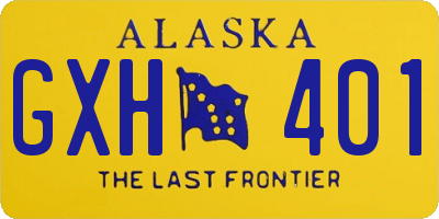 AK license plate GXH401