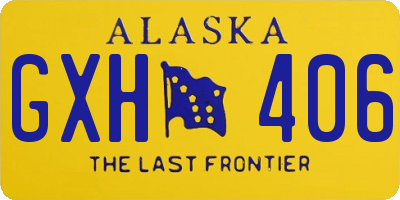 AK license plate GXH406