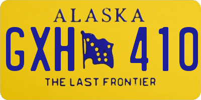 AK license plate GXH410