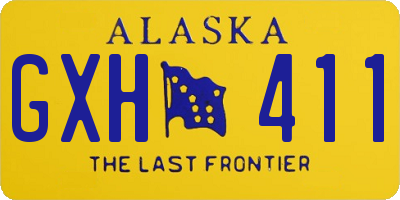 AK license plate GXH411