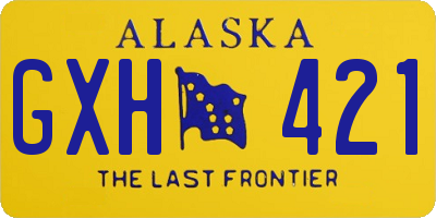 AK license plate GXH421