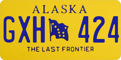 AK license plate GXH424