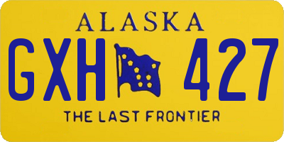 AK license plate GXH427