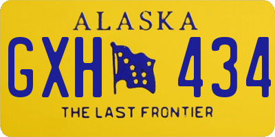 AK license plate GXH434