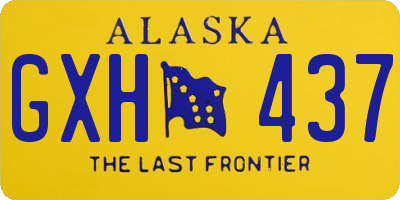 AK license plate GXH437