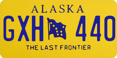 AK license plate GXH440