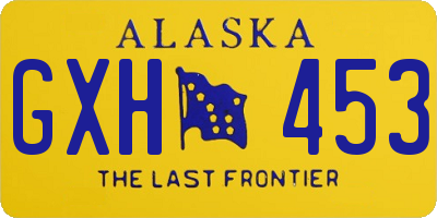 AK license plate GXH453