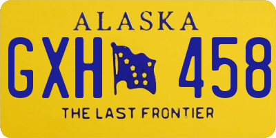 AK license plate GXH458