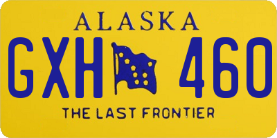AK license plate GXH460