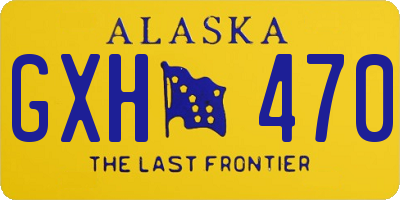 AK license plate GXH470