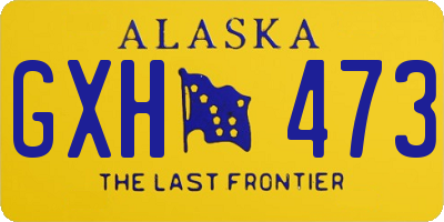 AK license plate GXH473