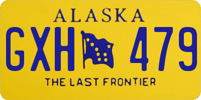 AK license plate GXH479