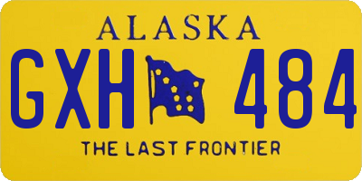 AK license plate GXH484