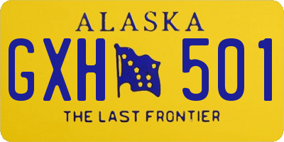 AK license plate GXH501