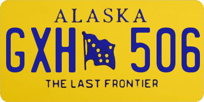 AK license plate GXH506