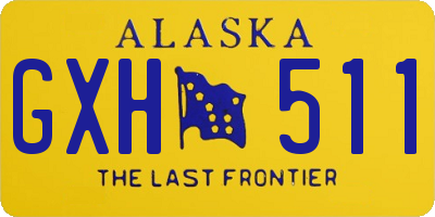 AK license plate GXH511