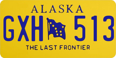 AK license plate GXH513