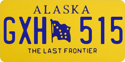 AK license plate GXH515