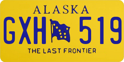 AK license plate GXH519