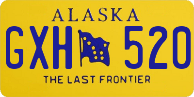 AK license plate GXH520