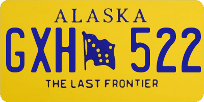 AK license plate GXH522