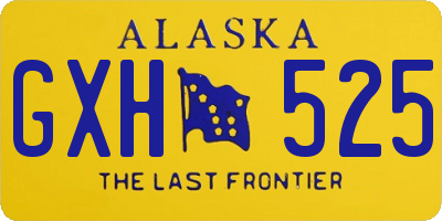 AK license plate GXH525