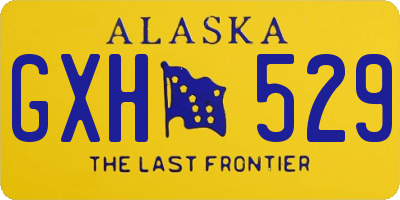 AK license plate GXH529