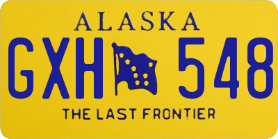 AK license plate GXH548