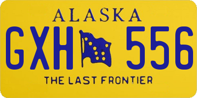 AK license plate GXH556